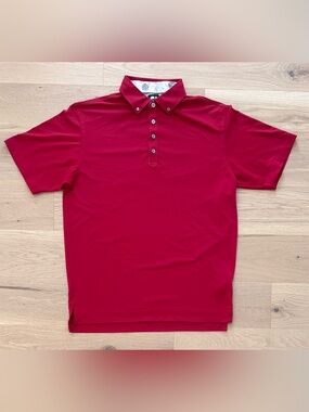 Footjoy Golf Short Sleeve Button Polo Shirt